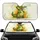Mischievous Alligator Toothy Grin Paint Splatters - Wildlife Lover Gift Car Sunshade - 1