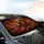 Grinning Bone Skulls Fiery Hellscape - Gothic Macabre Gift for Car Driver Car Sunshade - 6