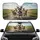 Five Energetic Schnauzer Dogs Open Road Countryside Journey - Adventure Gift for Pet Owners Car Sunshade - 1