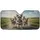 Five Energetic Schnauzer Dogs Open Road Countryside Journey - Adventure Gift for Pet Owners Car Sunshade - 3