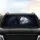 Black White Long-Haired Cats Golden Eyes Noses Touching - Feline Lover Auto Accessory Car Sunshade - 4