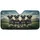 Four Schnauzer Dogs Rolling Hills Sky - Pet Owner Adventure Gift Car Sunshade - 3