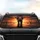Magnificent African Elephant Still Water Sunset - Safari Wildlife Lover Gift Car Sunshade - 4