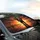 Magnificent African Elephant Still Water Sunset - Safari Wildlife Lover Gift Car Sunshade - 6