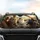 Brown Tabby White Cat Driving Luxury Car - Cat Lover Adventure Gift Car Sunshade - 4