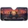 Doberman Dogs Sports Car Futuristic City Sunset - Car Lover Gift Car Sunshade - 3