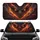 Reptilian Eyes Glowing Magma Cracks Volcanic Landscape - Driving Style Car Decor Gift Car Sunshade - 1
