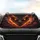 Reptilian Eyes Glowing Magma Cracks Volcanic Landscape - Driving Style Car Decor Gift Car Sunshade - 4