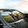 Friendly Pitbull Dogs Winding Road - Adventure Lover Gift Car Sunshade - 6