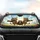 Tabby Cats Celebration Adventure - Cat Lover Travel Gift Car Sunshade - 4