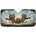 Tabby Cats Celebration Adventure - Cat Lover Travel Gift Car Sunshade - 3