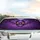 Mysterious Purple Face Grin Glowing Eyes - Dark Fantasy Decor Gift Car Sunshade - 5