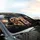 Golden Retriever Corgi Driving City Lights - Dog Lover Road Trip Gift Car Sunshade - 6