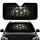 Skulls Crossbones Crescent Moons Stars - Macabre Gothic Cosmic Decor Gift Car Sunshade - 1