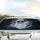 Contemporary Santa Claus Aviator Sunglasses Frost Snowflakes Winter Christmas Gift Car Sunshade - 5