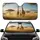 Giraffe Family Journey African Savanna Sunrise - Wildlife Enthusiast Gift Car Sunshade - 1