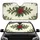 Red Holly Berries Deep Green Spiky Leaves Brown Stems - Christmas Holiday Decor Gift Car Sunshade - 1