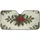 Red Holly Berries Deep Green Spiky Leaves Brown Stems - Christmas Holiday Decor Gift Car Sunshade - 3