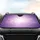 Lavender Violet Pink Magenta White Glow Bokeh Stars Glitter Light Rays - Stargazer Night Sky Gift Car Sunshade - 4