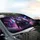 Siamese Cat Golden Retriever Biker Cyberpunk - Urban Pet Lover Gift Car Sunshade - 6