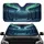 Aurora Borealis Winter Forest Mountain Stars - Nature Lover Gift for Outdoor Enthusiast Car Sunshade - 1