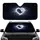 Luminous White Heart Dog Paw Pet Silhouettes - Loving Animal Companion Gift Car Sunshade - 1
