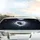 Luminous White Heart Dog Paw Pet Silhouettes - Loving Animal Companion Gift Car Sunshade - 5