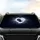 Luminous White Heart Dog Paw Pet Silhouettes - Loving Animal Companion Gift Car Sunshade - 4