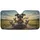 Schnauzer Dog Pack Driving Scenic Road Trip - Dog Lover Lifestyle Gift Car Sunshade - 3