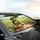 Happy Green Turtle Snail Wildflowers Country Road - Auto Decor Gift Car Sunshade - 6