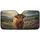 Highland Cow Calf Leopard Bow Scottish Highlands Mist - Farmhouse Decor Gift for Cow Lover Car Sunshade - 3