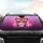 Feline Jaguar Cub Pink Sunglasses Bubblegum Light Rays Mist Particles - Wildlife Lover Gift Car Sunshade - 4