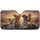 Jack Russell Terriers Driving Road Trip Sunset - Dog Lover Adventure Travel Gift Car Sunshade - 3