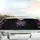 Dynamic Vibrant Glowing Paw Prints Nebula Ethereal Light Trails - Pet Parent Gift Car Sunshade - 5