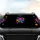 Dynamic Vibrant Glowing Paw Prints Nebula Ethereal Light Trails - Pet Parent Gift Car Sunshade - 4