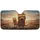 Majestic Orange Tabby Cats Sunglasses Crowns Road Trip - Golden Hour Adventure Car Sunshade - 3