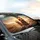 Majestic Orange Tabby Cats Sunglasses Crowns Road Trip - Golden Hour Adventure Car Sunshade - 6