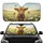 Highland Calf Wildflower Meadow Butterflies - Farmhouse Decor Gift for Cow Lovers Car Sunshade - 1