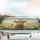 Highland Calf Wildflower Meadow Butterflies - Farmhouse Decor Gift for Cow Lovers Car Sunshade - 5