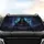Grim Reaper Skull Glowing Eyes Crimson Rose Gothic Twisted - Dark Fantasy Lifestyle Gift Car Sunshade - 4