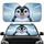 Penguin Face Arctic Snowflakes Ice Shards - Winter Holiday Gift Car Sunshade - 1