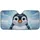 Penguin Face Arctic Snowflakes Ice Shards - Winter Holiday Gift Car Sunshade - 3