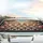 Smiling Corgi Puppies Wooden Ledge Garden Flowers - Dog Lover Lifestyle Gift Car Sunshade - 5