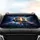 Tabby & Orange Cats Shattered Cosmic Barrier - Car Lover Everyday Essentials Car Sunshade - 4