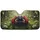 Red Spotted Ladybug Dewdrop Green Leaves Wildflower Meadow - Garden Lover Decor Gift Car Sunshade - 3