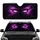 Piercing Electric Purple Eyes Mythical Entity Arcane Energy - Travel Essentials Car Sunshade - 1