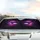 Piercing Electric Purple Eyes Mythical Entity Arcane Energy - Travel Essentials Car Sunshade - 5