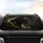 Majestic Deep Black Golden Striped Tiger Head Jungle Foliage - Wildlife Lover Gift Car Sunshade - 4