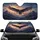 Bald Eagle American Flag Mountains Twilight Sky - Independence Day Patriotic Gift Car Sunshade - 1