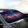 Vibrant Daisy Fantasy Flowers Starlit Void - Everyday Travel Accessory Gift Car Sunshade - 6